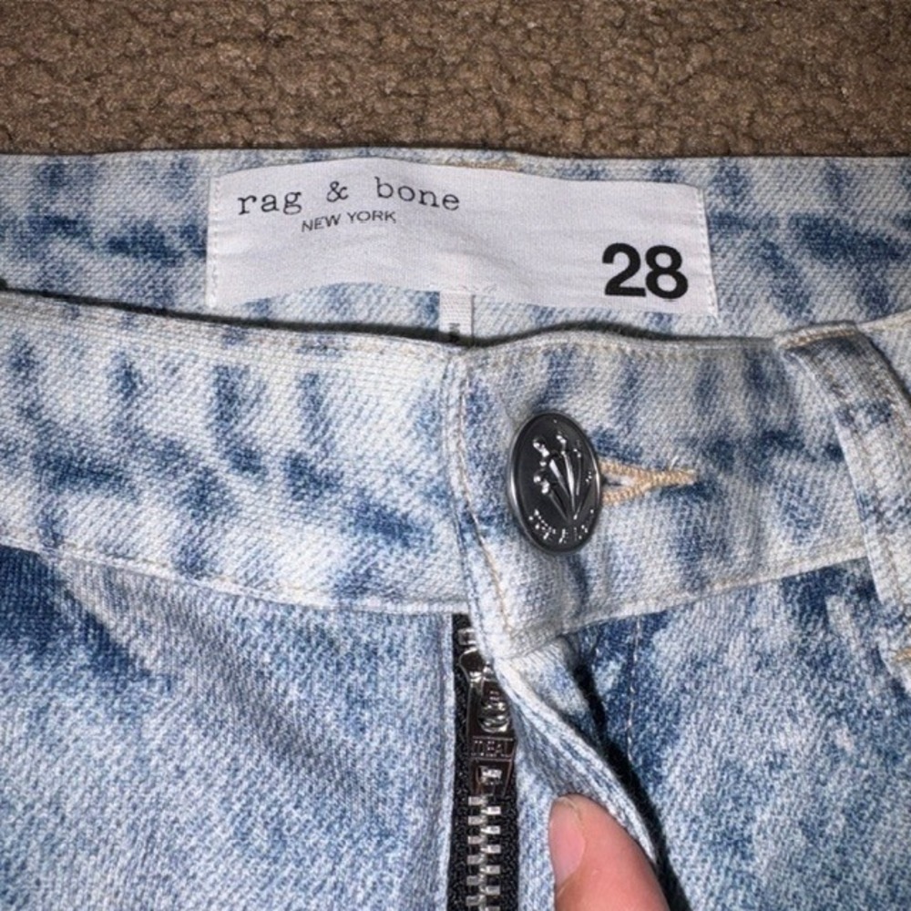 Rag & Bone Miramar Sofie Wide Leg Pants Cotton Terry Sweatpant Jean Rally 28 - Picture 6 of 11